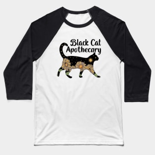 Black Cat Apothecary Baseball T-Shirt